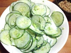Grandma Varga's Hungarian Cucumber Salad (Uborkasalata