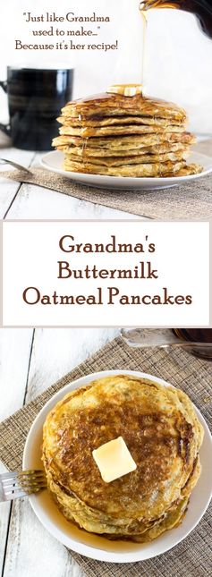 Grandma's Buttermilk Oatmeal Pancakes