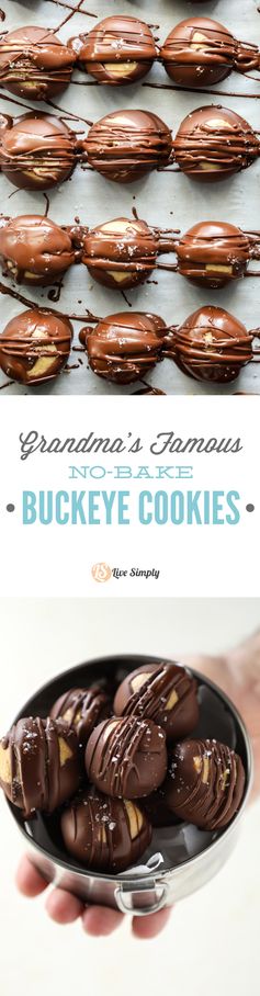 Grandma's Famous No-Bake Buckeye Cookies