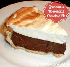 Grandma's Homemade Chocolate Pie