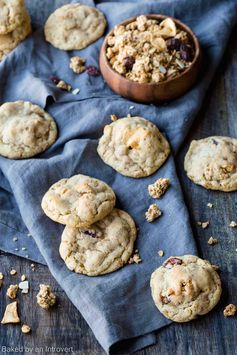 Granola Cookies with Apples, Cranberries, and Almonds