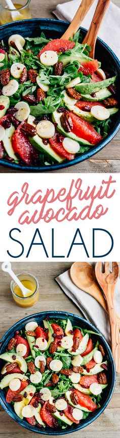 Grapefruit Avocado Salad with Hearts of Palm