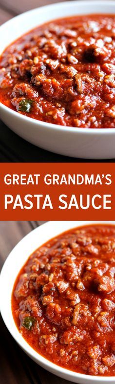 Great Grandma's Pasta Sauce