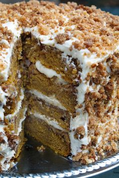 Great Pumpkin Crunch Cake with Cream Cheese Frosting