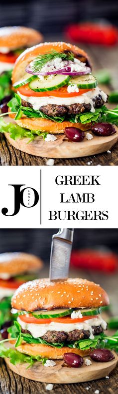 Greek Lamb Burgers