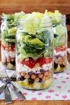 Greek Mason Jar Salads