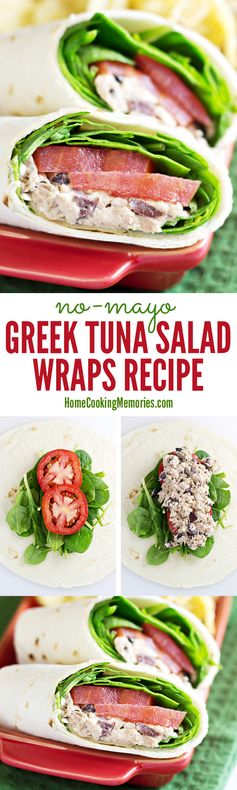 Greek Tuna Salad Wrap