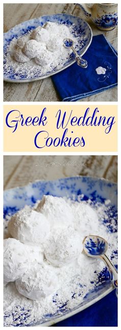 Greek Wedding Cookies -- Kourabiethes / Kourabiedes