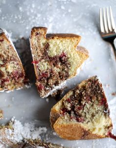 Greek Yogurt Cranberry Sauce Coffee Cake