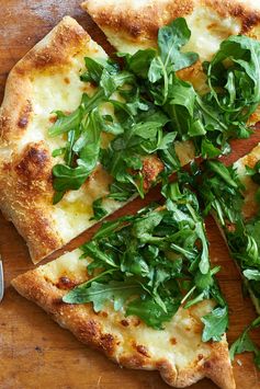 Green and White Pizza