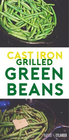 Green Beans Grilled on Cast Iron | Easy