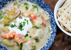 Green Chile Seafood Chowder