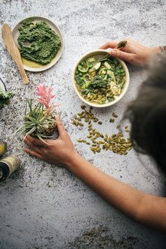 Green Minestrone With Kale Pistachio Pesto