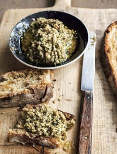 Green Olive, Basil and Almond Tapenade