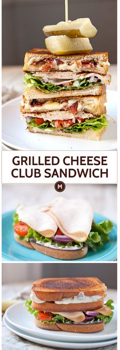 Grilled Cheese Club Sandwich