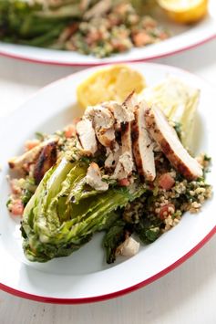 Grilled Chicken Caesar Tabbouleh Salad