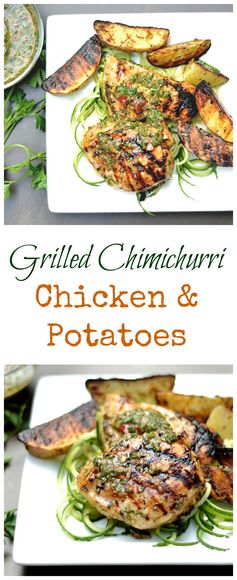 Grilled Chimichurri Chicken and Potatoes