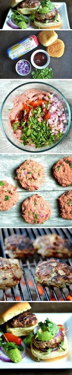 Grilled Chipotle Cilantro Turkey Burgers