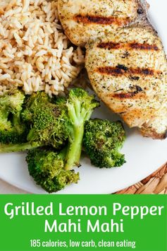 Grilled Lemon Pepper Mahi Mahi