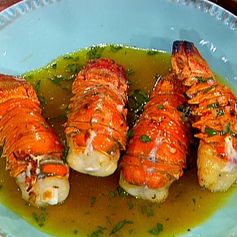 Grilled Lobster Tails with Herb Butter