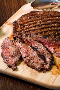 Grilled Montreal Flank Steak with Charred Tomato Salsa