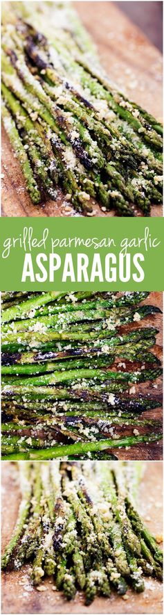 Grilled Parmesan Garlic Asparagus