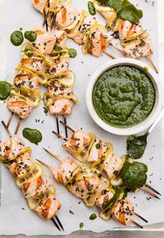 Grilled Salmon Skewers