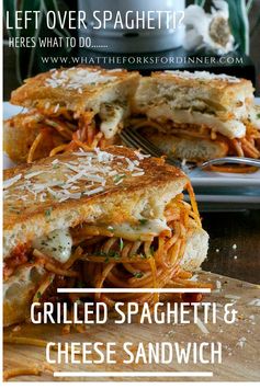 Grilled Spaghetti and Cheese Sandwich