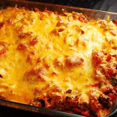 Ground Beef & Cheddar Casserole