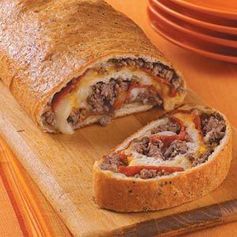 Ground Beef and Pepperoni Stromboli