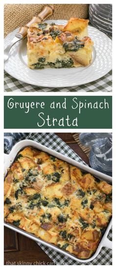 Gruyere Spinach Strata