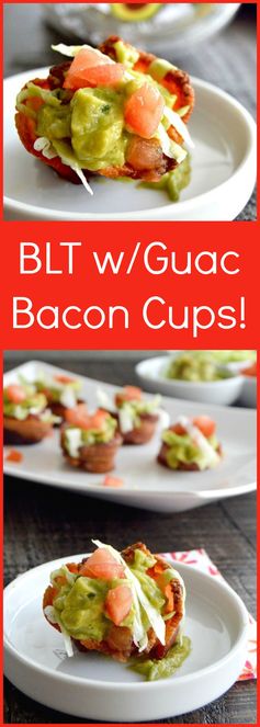 Guacamole BLT Bacon Cups! A low carb option