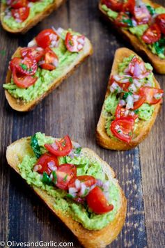 Guacamole Bruschetta Toast