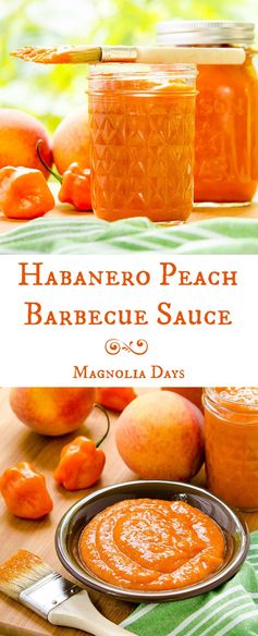 Habanero Peach Barbecue Sauce