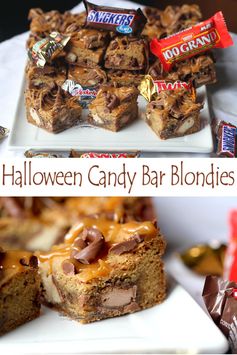Halloween Candy Bar Blondies