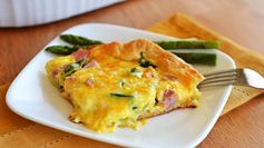 Ham and Asparagus Breakfast Bake