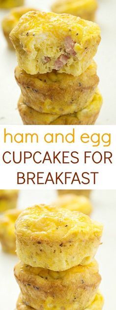 Ham and Egg Cupcakes for Breakfast