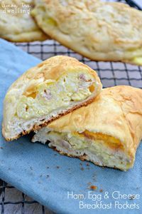 Ham, Egg & Cheese Breakfast Pockets