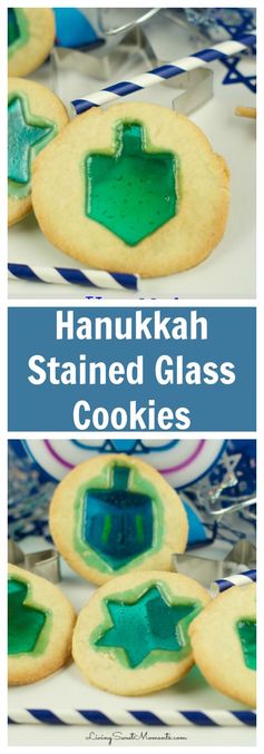 Hanukkah Stained Glass Cookies