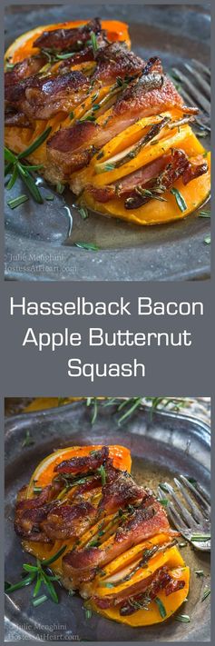 Hasselback Bacon Apple Butternut Squash