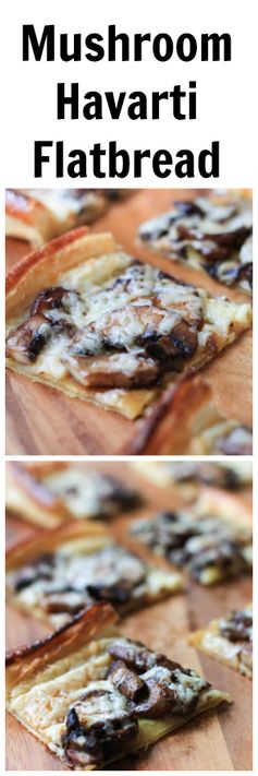 Havarti mushroom flatbread