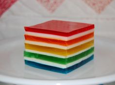 Hawaiian rainbow jello