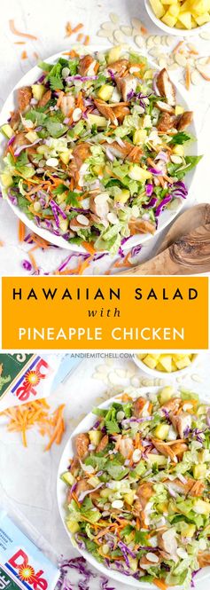 Hawaiian Salad with Pineapple Chicken