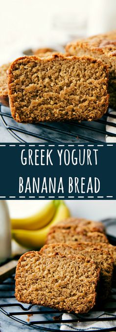 Healthier Greek Yogurt Banana Bread