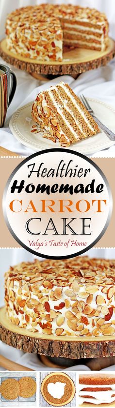 Healthier Homemade Carrot Cake