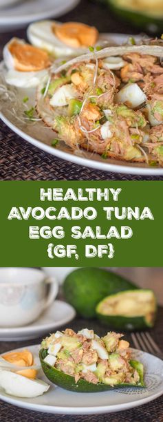 Healthy Avocado Tuna Egg Salad (GF, DF