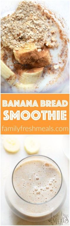 Healthy banana bread smoothie