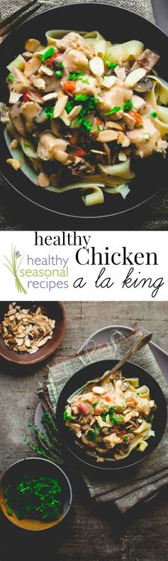 Healthy chicken a la king