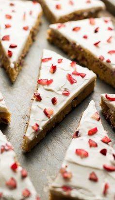 Healthy Copycat Cranberry Bliss Bars