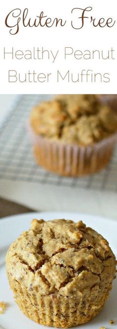 Healthy Gluten Free Peanut Butter Muffins